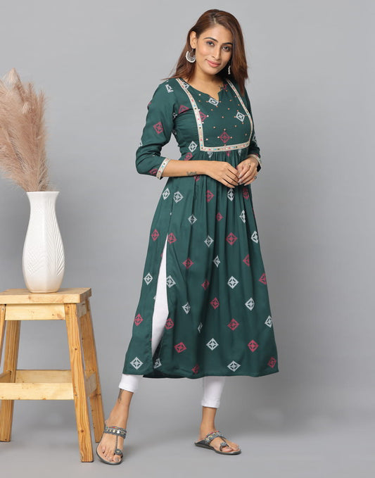 Printed Floral Kurta