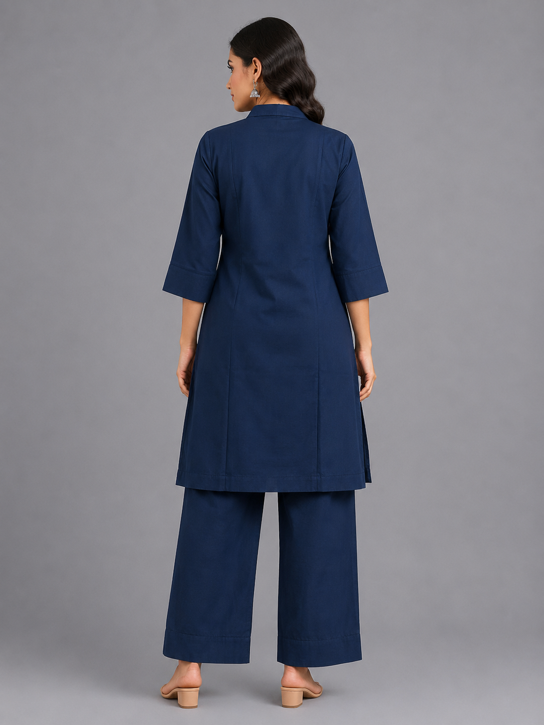 Indigo Palm Zardozi Co-ord - Image 2
