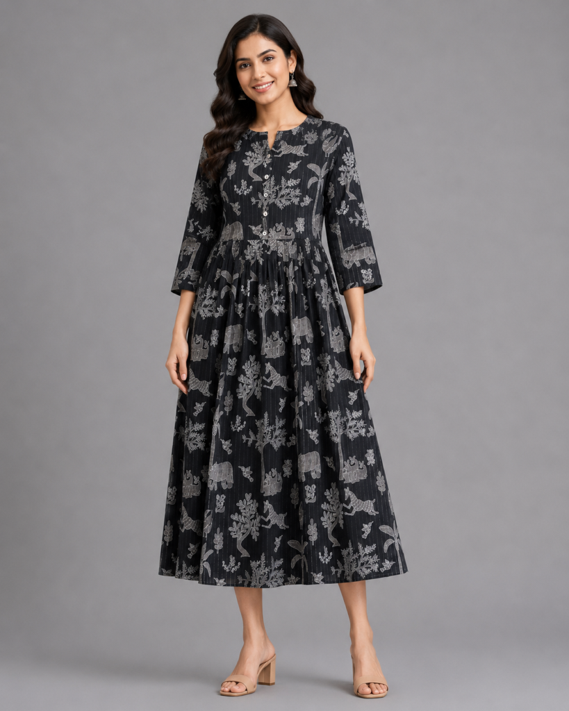 Midnight Folk Tale Dress